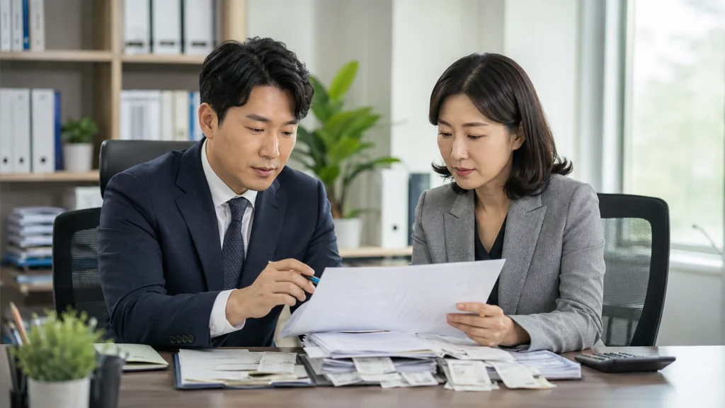 병원 세무 컨설팅 관련 검토 장면